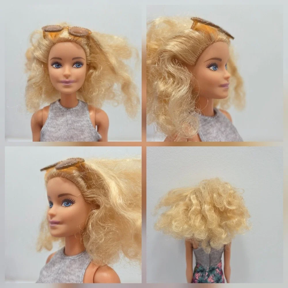 Barbie Fashionistas Doll #70 Blonde‎ Curly Pineapple Skirt FJF35 Mattel 2017